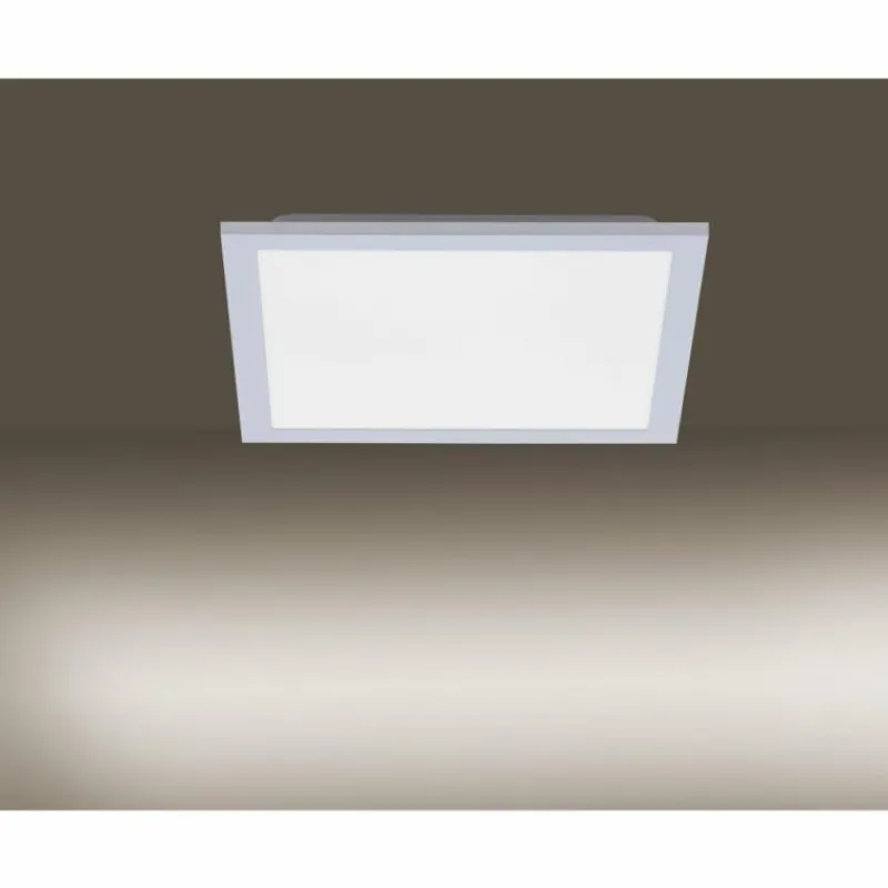 Luminaires Leuchten Direkt Plafonnier Leuchten Direkt FLAT LED Argenté, 1 lumière, Télécommandes* Éclairage Led