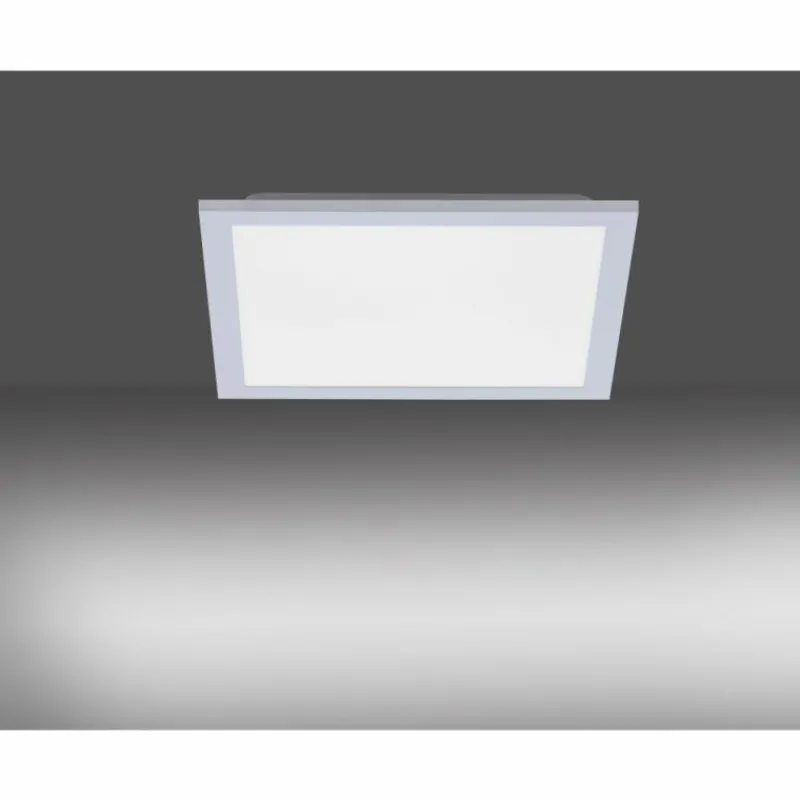 Luminaires Leuchten Direkt Plafonnier Leuchten Direkt FLAT LED Argenté, 1 lumière, Télécommandes* Éclairage Led