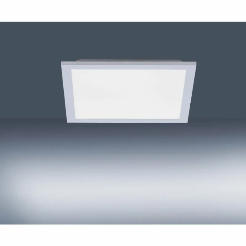 Luminaires Leuchten Direkt Plafonnier Leuchten Direkt FLAT LED Argenté, 1 lumière, Télécommandes* Éclairage Led