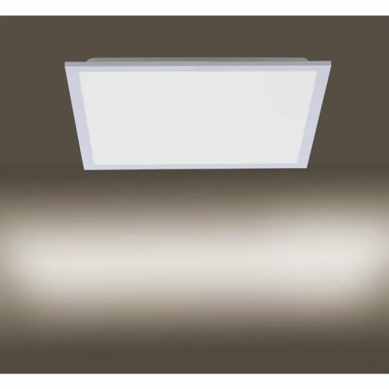 Luminaires Leuchten Direkt Plafonnier Leuchten Direkt FLAT LED Argenté, 1 lumière, Télécommandes* Éclairage Led