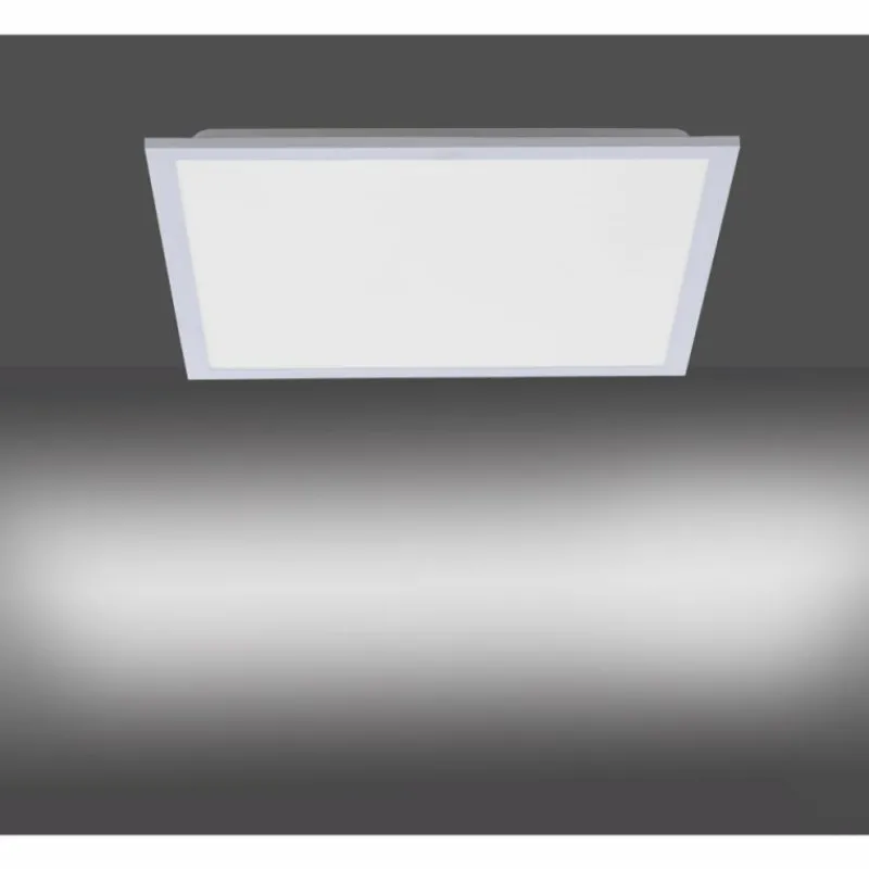 Luminaires Leuchten Direkt Plafonnier Leuchten Direkt FLAT LED Argenté, 1 lumière, Télécommandes* Éclairage Led