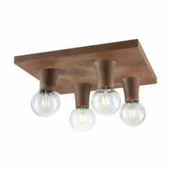 Lampes Industrielles-Luminaires Leuchten Direkt Plafonnier Leuchten Direkt TURN ME Rouille, 4 lumières