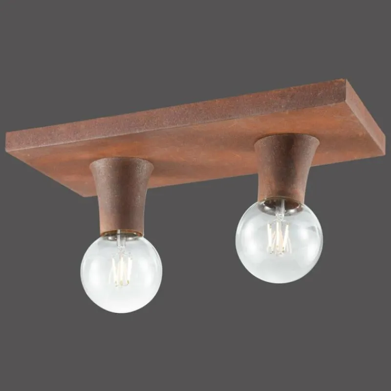 Lampes Industrielles-Luminaires Leuchten Direkt Plafonnier Leuchten Direkt TURN ME Rouille, 2 lumières
