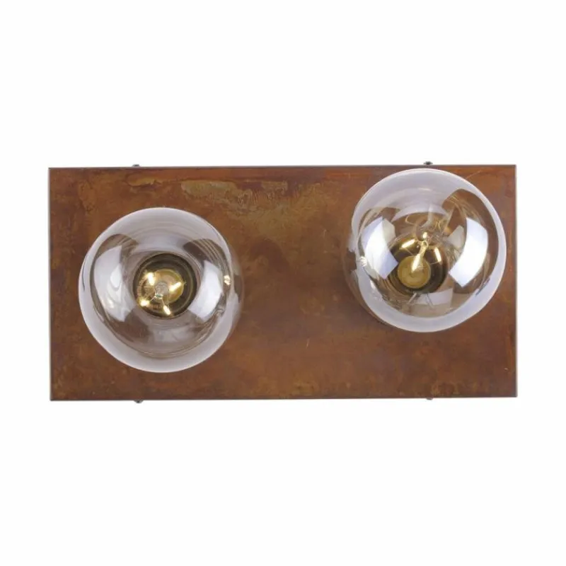 Lampes Industrielles-Luminaires Leuchten Direkt Plafonnier Leuchten Direkt TURN ME Rouille, 2 lumières