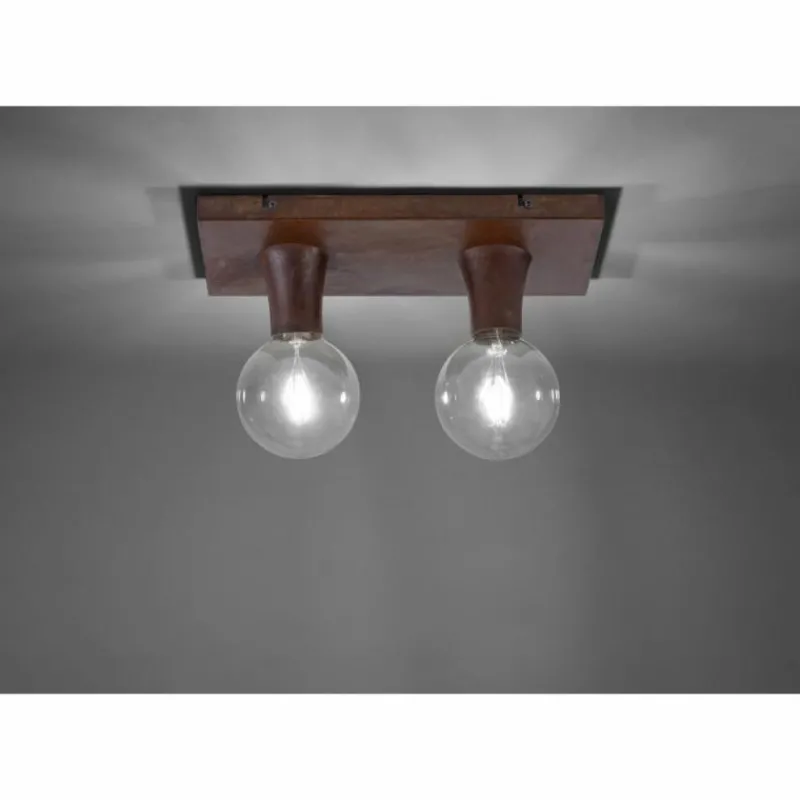 Lampes Industrielles-Luminaires Leuchten Direkt Plafonnier Leuchten Direkt TURN ME Rouille, 2 lumières