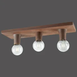 Lampes Industrielles-Luminaires Leuchten Direkt Plafonnier Leuchten Direkt TURN ME Rouille, 3 lumières