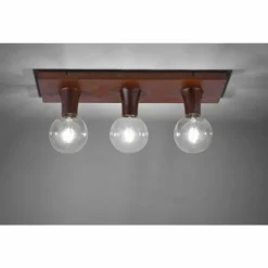 Lampes Industrielles-Luminaires Leuchten Direkt Plafonnier Leuchten Direkt TURN ME Rouille, 3 lumières