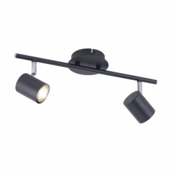 Luminaires Leuchten Direkt Plafonnier Leuchten Direkt TARIK LED Noir, 2 lumières* Éclairage Led