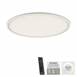 Luminaires Leuchten Direkt Plafonnier Leuchten Direkt EDGING LED Blanc, 2 lumières, Télécommandes* Éclairage Led