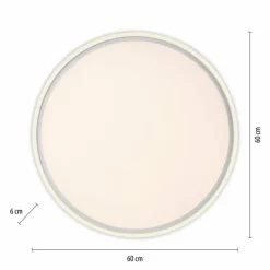 Luminaires Leuchten Direkt Plafonnier Leuchten Direkt EDGING LED Blanc, 2 lumières, Télécommandes* Éclairage Led