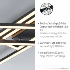 Luminaires Leuchten Direkt Plafonnier Leuchten Direkt IVEN LED Noir, 1 lumière* Éclairage Led