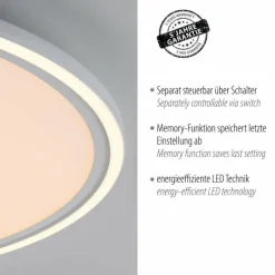 Luminaires Leuchten Direkt Plafonnier Leuchten Direkt BEDGING LED Blanc, 2 lumières* Éclairage Led