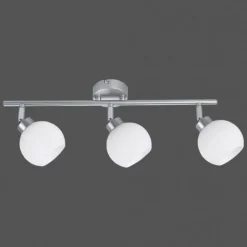 Luminaires Leuchten Direkt Plafonnier Leuchten-Direkt LOTTA Argenté, 3 lumières