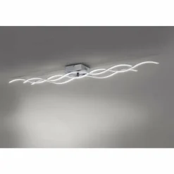 Luminaires Leuchten Direkt Plafonnier Leuchten-Direkt Wave LED Acier inoxydable, 3 lumières* Éclairage Led