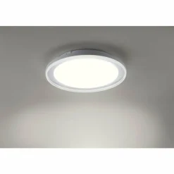 Luminaires Leuchten Direkt Plafonnier Leuchten-Direkt MEDION-LARS LED Chrome, 1 lumière, Changeur de couleurs