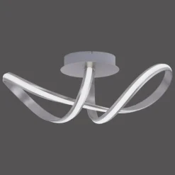 Luminaires Leuchten Direkt Plafonnier Leuchten-Direkt Ls-MELINDA LED Acier inoxydable, 1 lumière, Télécommandes, Changeur de couleurs