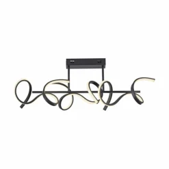 Luminaires Leuchten Direkt Plafonnier Leuchten-Direkt CURLS LED Noir, 3 lumières* Éclairage Led