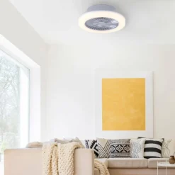 Luminaires Leuchten Direkt Plafonnier Leuchten-Direkt LEONARD LED Nickel mat, 1 lumière* Éclairage Led