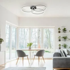 Luminaires Leuchten Direkt Plafonnier Leuchten-Direkt IVANKA LED Noir, 3 lumières* Éclairage Led