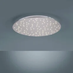 Luminaires Leuchten Direkt Plafonnier Leuchten-Direkt SPARKLE LED Nickel mat, 1 lumière, Télécommandes* Éclairage Led