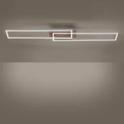 Lampes En Bois-Luminaires Leuchten Direkt Plafonnier Leuchten-Direkt IVEN LED Bois clair, 2 lumières, Télécommandes