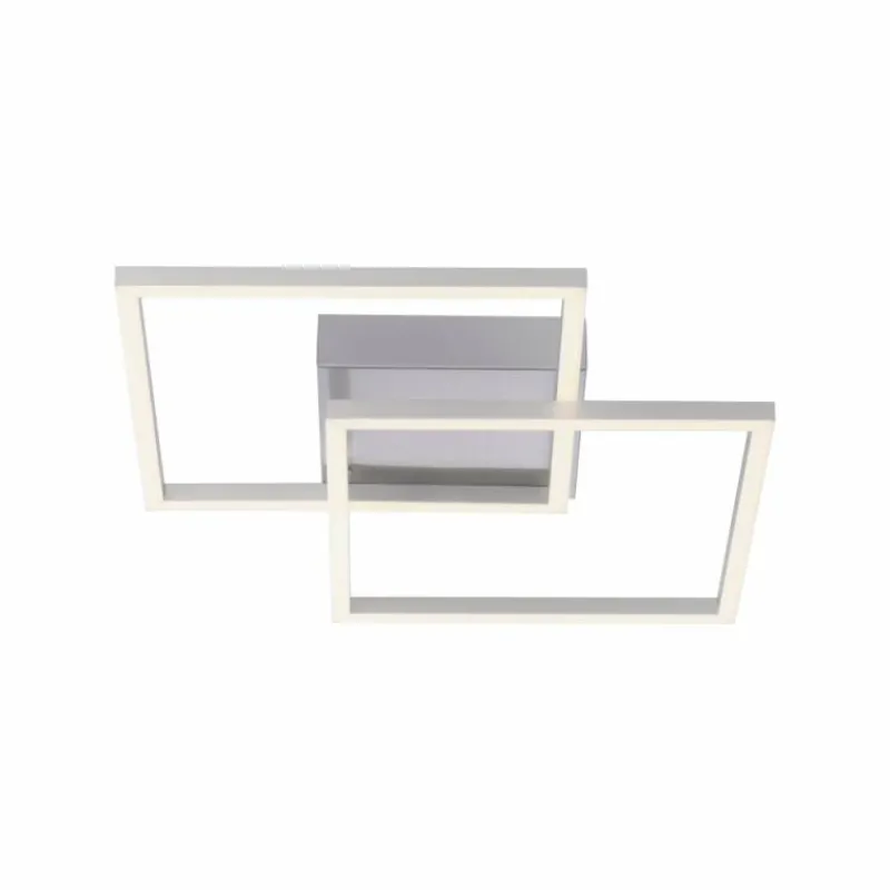 Luminaires Leuchten Direkt Plafonnier Leuchten-Direkt IVEN LED Nickel mat, 2 lumières* Éclairage Led