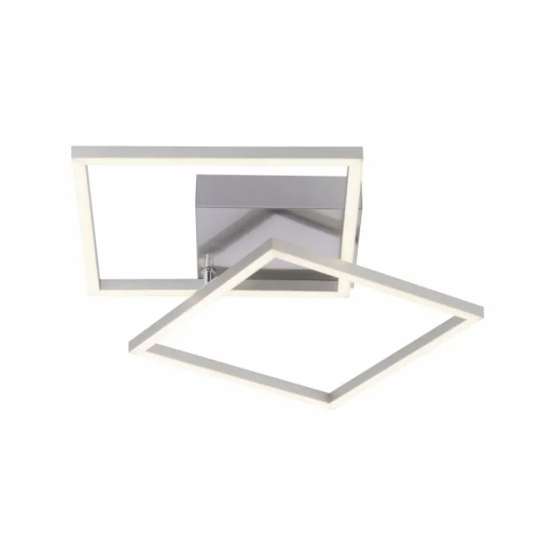 Luminaires Leuchten Direkt Plafonnier Leuchten-Direkt IVEN LED Nickel mat, 2 lumières* Éclairage Led