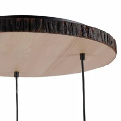 Lampes En Tissu-Luminaires Leuchten Direkt Plafonnier Leuchten-Direkt BARK Écru, Noir, 3 lumières