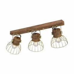 Lampes En Bois-Luminaires Leuchten Direkt Plafonnier Leuchten-Direkt ALAMI Bois foncé, 3 lumières