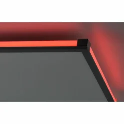 Luminaires Leuchten Direkt Plafonnier Leuchten-Direkt MARIO LED Noir, 1 lumière, Télécommandes, Changeur de couleurs* Éclairage Led