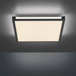 Luminaires Leuchten Direkt Plafonnier Leuchten-Direkt MARIO LED Noir, 1 lumière, Télécommandes, Changeur de couleurs* Éclairage Led
