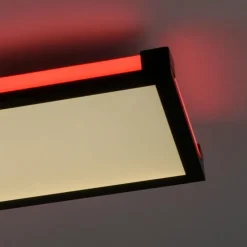 Luminaires Leuchten Direkt Plafonnier Leuchten-Direkt MARIO LED Noir, 1 lumière, Télécommandes, Changeur de couleurs* Éclairage Led