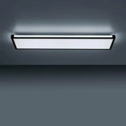 Luminaires Leuchten Direkt Plafonnier Leuchten-Direkt MARIO LED Noir, 1 lumière, Télécommandes, Changeur de couleurs* Éclairage Led