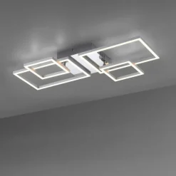 Luminaires Leuchten Direkt Plafonnier Leuchten-Direkt IVEN LED Acier brossé, 2 lumières* Éclairage Led