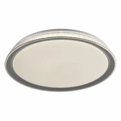 Luminaires Leuchten Direkt Plafonnier Leuchten-Direkt LOLAsmart-KARI LED Argenté, 1 lumière, Télécommandes, Changeur de couleurs