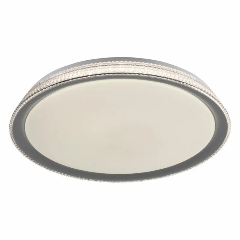 Luminaires Leuchten Direkt Plafonnier Leuchten-Direkt LOLAsmart-KARI LED Argenté, 1 lumière, Télécommandes, Changeur de couleurs