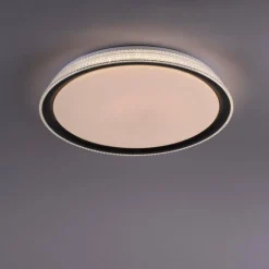 Luminaires Leuchten Direkt Plafonnier Leuchten-Direkt LOLAsmart-KARI LED Argenté, 1 lumière, Télécommandes, Changeur de couleurs