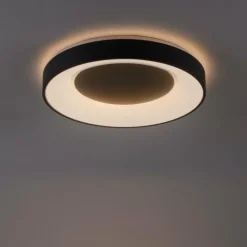 Luminaires Leuchten Direkt Plafonnier Leuchten-Direkt LOLAsmart-ANIKA LED Anthracite, 1 lumière, Télécommandes, Changeur de couleurs