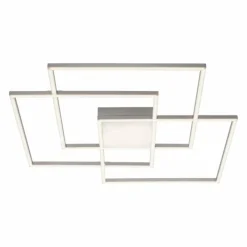 Luminaires Leuchten Direkt Plafonnier Leuchten-Direkt ASMIN LED Acier brossé, 3 lumières, Télécommandes* Éclairage Led