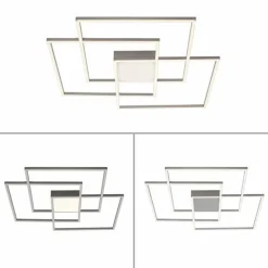 Luminaires Leuchten Direkt Plafonnier Leuchten-Direkt ASMIN LED Acier brossé, 3 lumières, Télécommandes* Éclairage Led