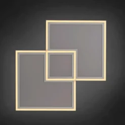 Luminaires Leuchten Direkt Plafonnier Leuchten-Direkt EDGING LED Blanc, 1 lumière, Télécommandes* Éclairage Led