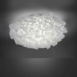 Lampes En Tissu-Luminaires Leuchten Direkt Plafonnier Leuchten-Direkt XENIA LED Blanc, 1 lumière