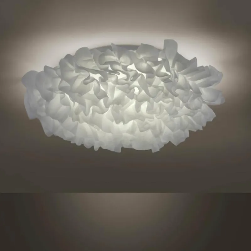 Lampes En Tissu-Luminaires Leuchten Direkt Plafonnier Leuchten-Direkt XENIA LED Blanc, 1 lumière