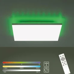Luminaires Leuchten Direkt Plafonnier Leuchten-Direkt GUSTAV LED Blanc, 1 lumière, Télécommandes, Changeur de couleurs* Éclairage Led