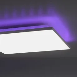 Luminaires Leuchten Direkt Plafonnier Leuchten-Direkt GUSTAV LED Blanc, 1 lumière, Télécommandes, Changeur de couleurs* Éclairage Led