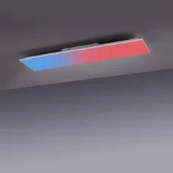 Luminaires Leuchten Direkt Plafonnier Leuchten-Direkt YUKON LED Blanc, 1 lumière, Télécommandes, Changeur de couleurs* Éclairage Led