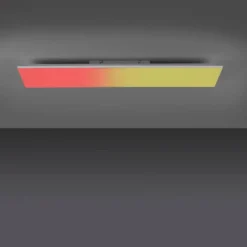 Luminaires Leuchten Direkt Plafonnier Leuchten-Direkt YUKON LED Blanc, 1 lumière, Télécommandes, Changeur de couleurs* Éclairage Led