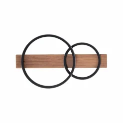 Lampes En Bois-Luminaires Leuchten Direkt Plafonnier Leuchten-Direkt Trooper LED Couleur bois, Noir, 1 lumière