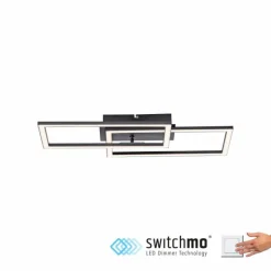 Luminaires Leuchten Direkt Plafonnier Leuchten-Direkt IVEN LED Noir, 1 lumière* Éclairage Led