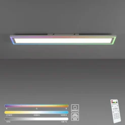 Luminaires Leuchten Direkt Plafonnier Leuchten-Direkt EDGING LED Blanc, 1 lumière, Télécommandes* Éclairage Led
